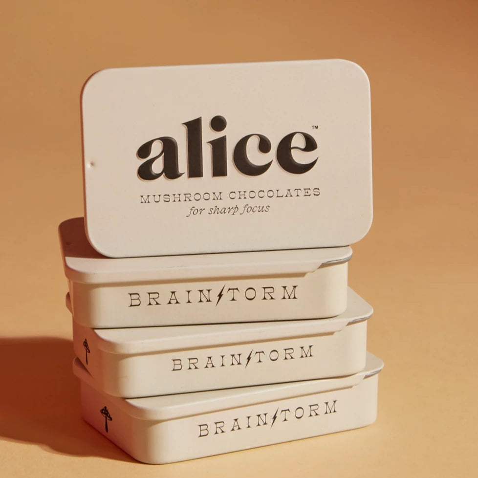 Alice Brainstorm mushroom chocolate
