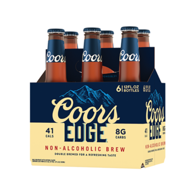 Coors Edge Non-Alcoholic Lager 6 pack