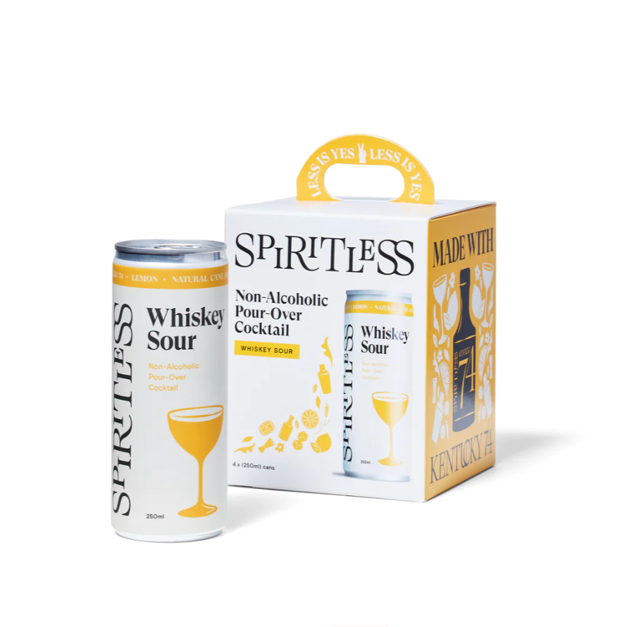 4-pack of Spiritless Whiskey Sour 8 oz. can