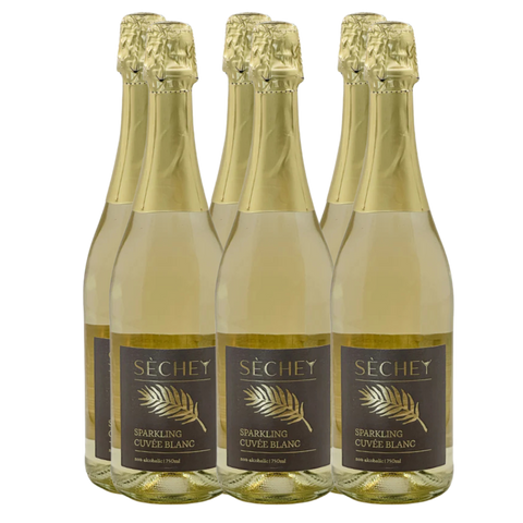 Non-Alcoholic Sparkling Cuvée Blanc Wine – Case of 6