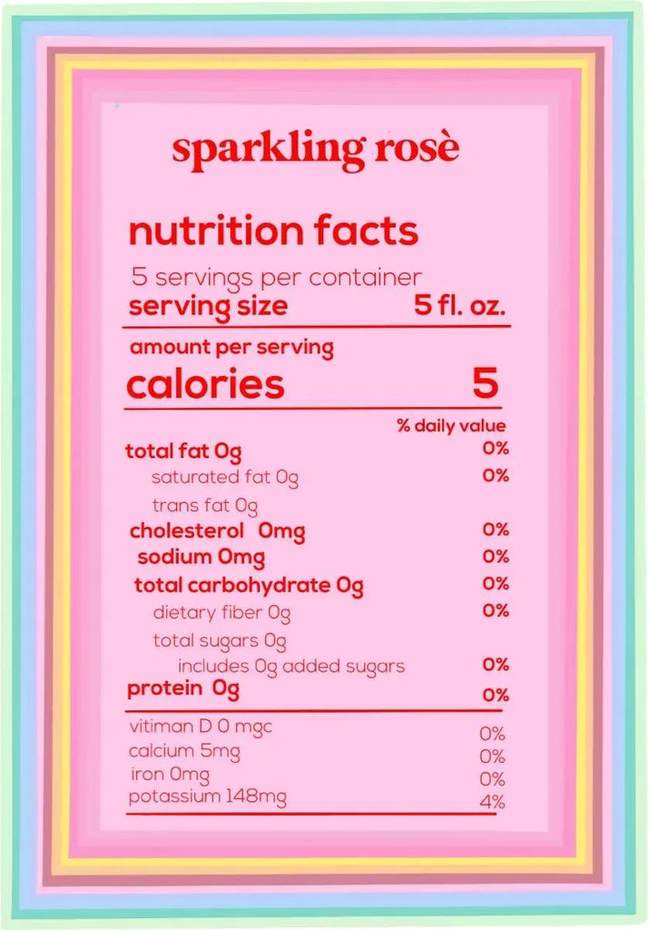 Starla Sparkling Rosè Nutritional Facts