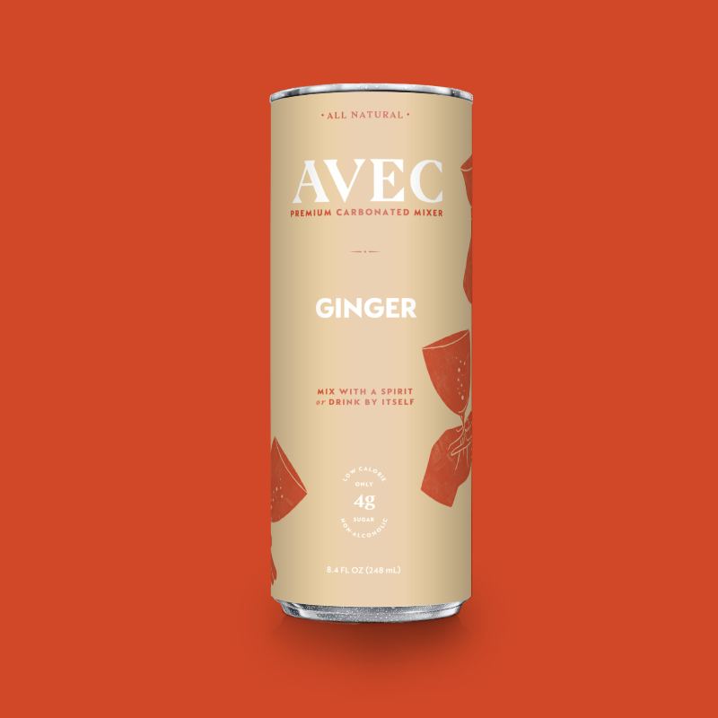 AVEC Ginger Premium Carbonated Cocktail Mixer