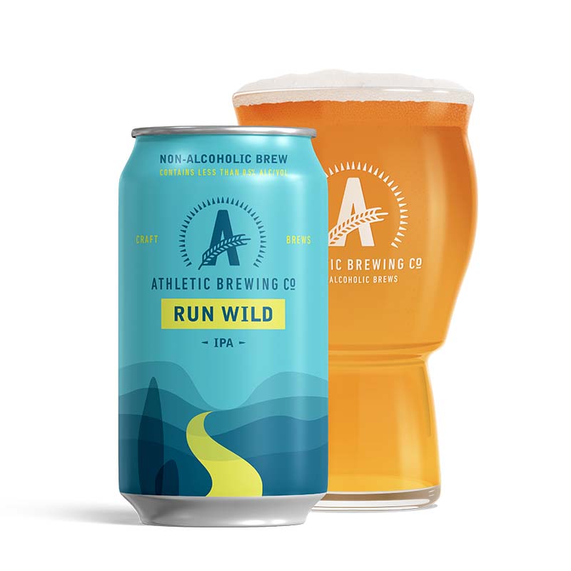 Athletic Brewing Company Run Wild IPA non-alcoholic beer