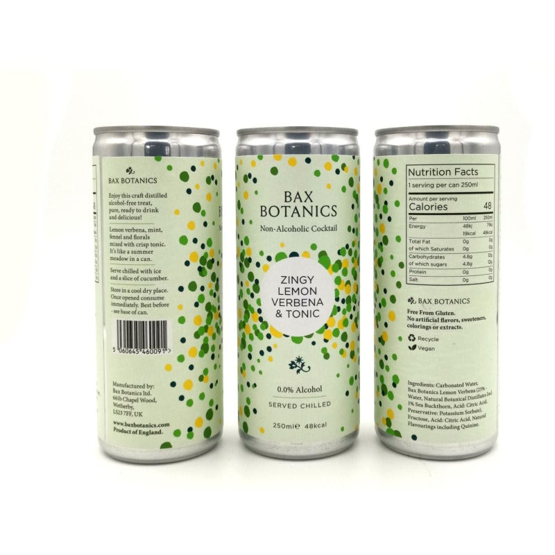 Bax Botanics | Zingy Lemon Verbena & Tonic