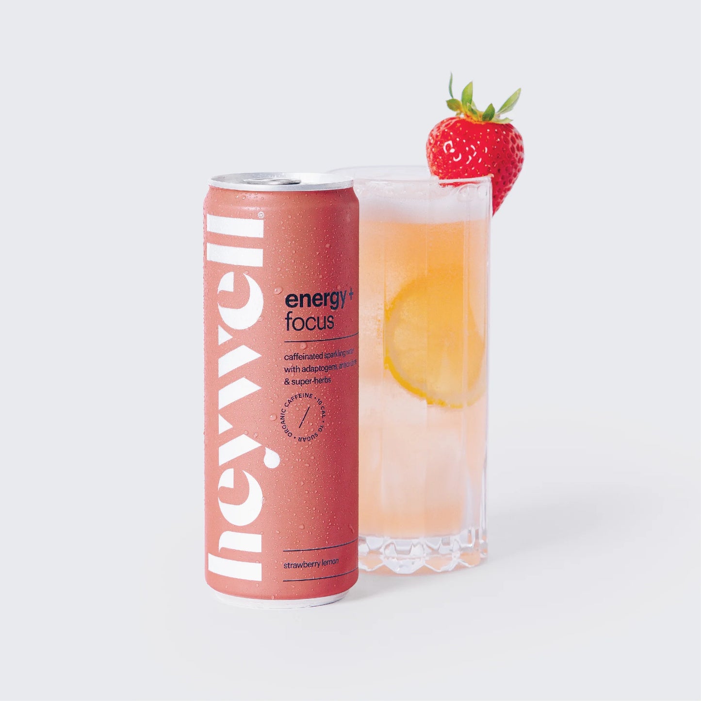 Heywell | Energy + Focus Sparkling Strawberry Lemon