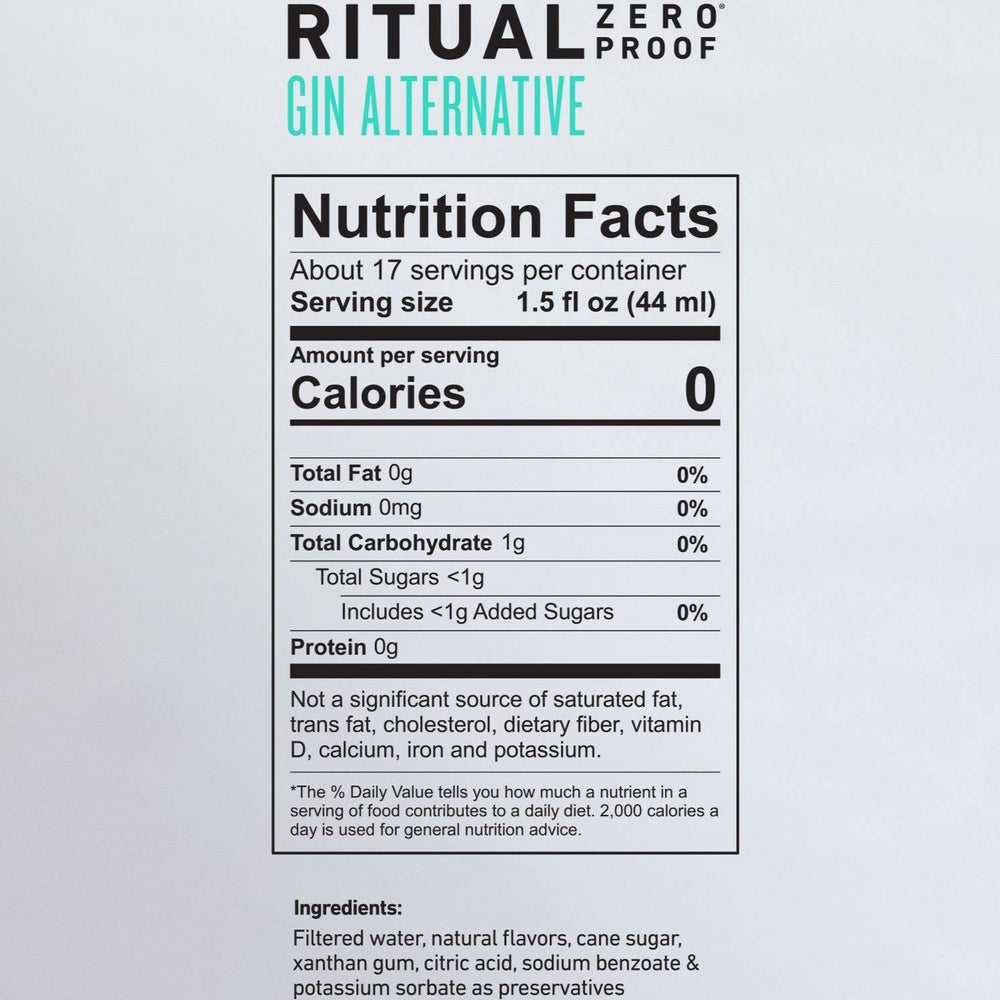 
                      
                        Ritual | Zero Proof Gin Alternative
                      
                    