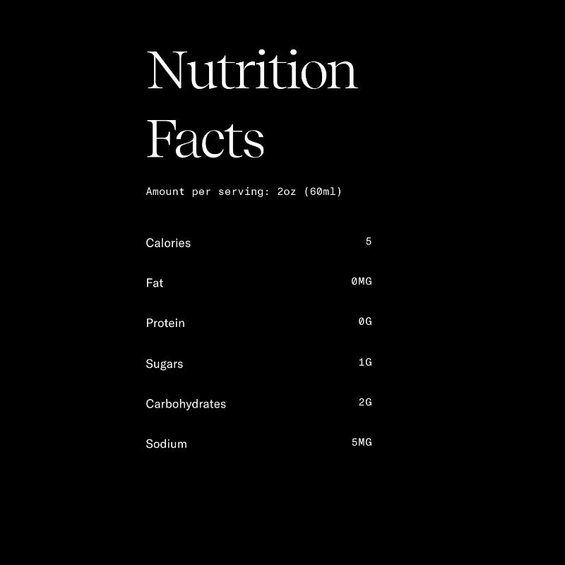 Rasasvada Black Ginger Nutrition Facts