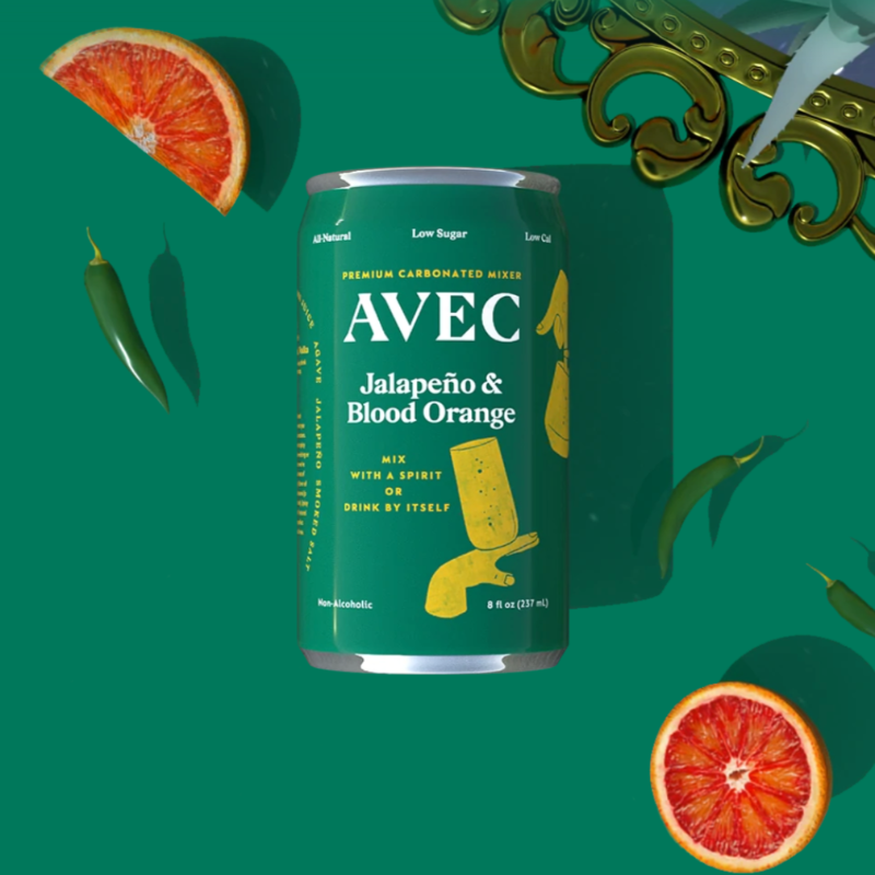 AVEC Jalapeño & Blood Orange cocktail mixer