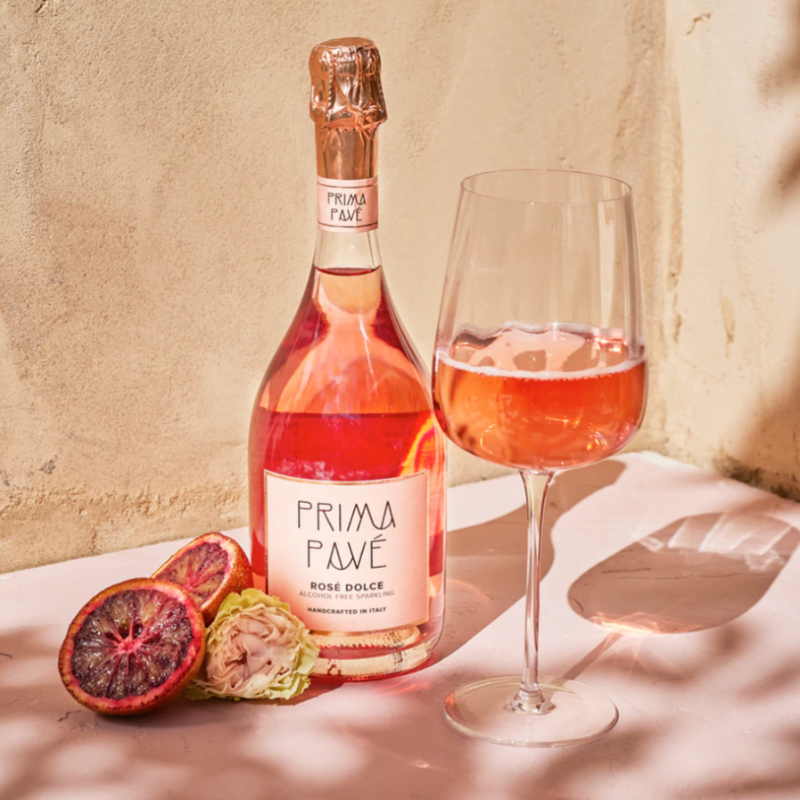 Prima Pavé Rosé Dolce non-alcoholic wine