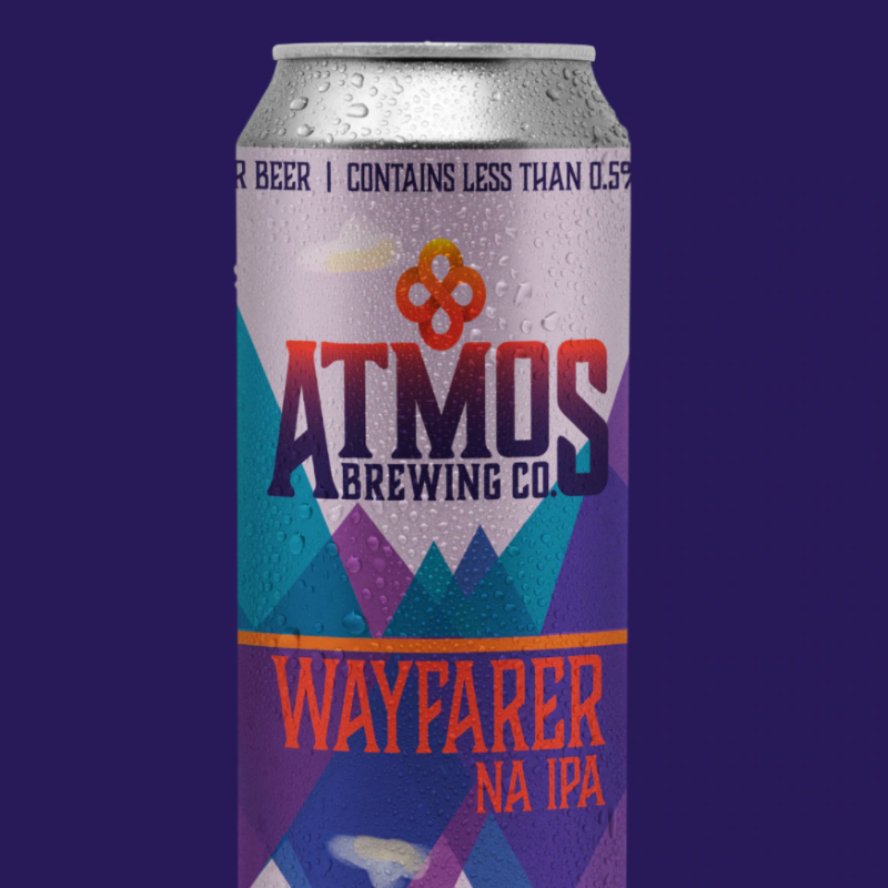 Atmos Brewing Co. Wayfarer NA IPA non-alcoholic beer