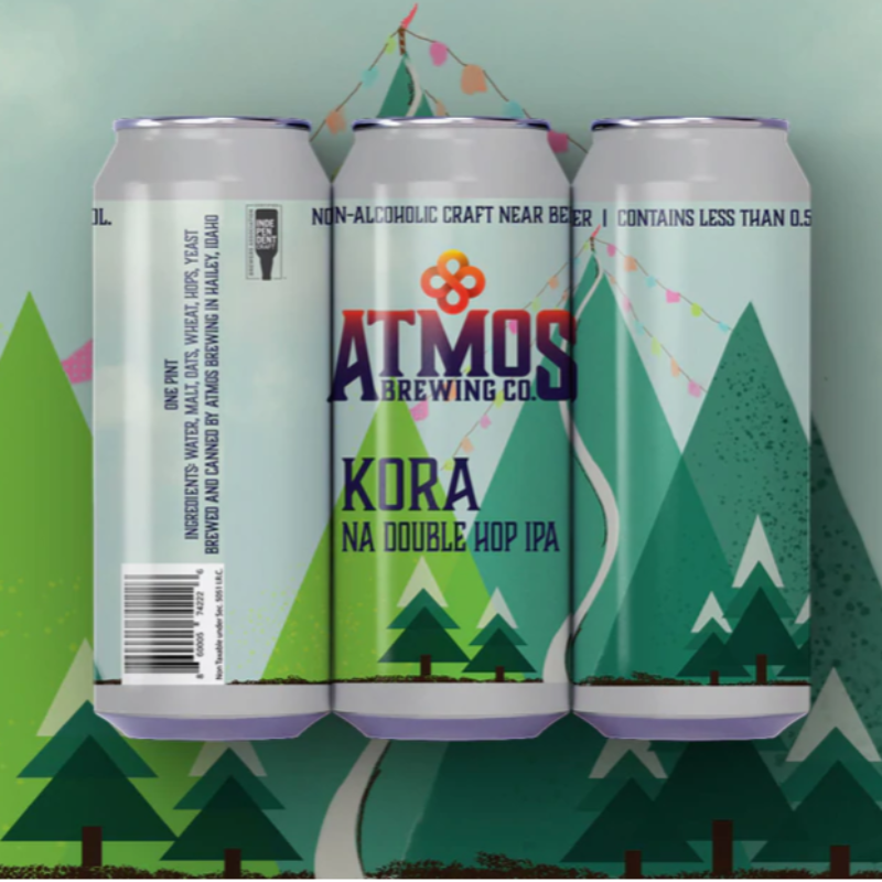 Atmos Brewing Co. Kora NA Double Hop IPA non-alcoholic beer