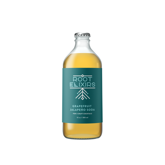 Root Elixirs | Sparkling Grapefruit Jalapeno Cocktail Mixer